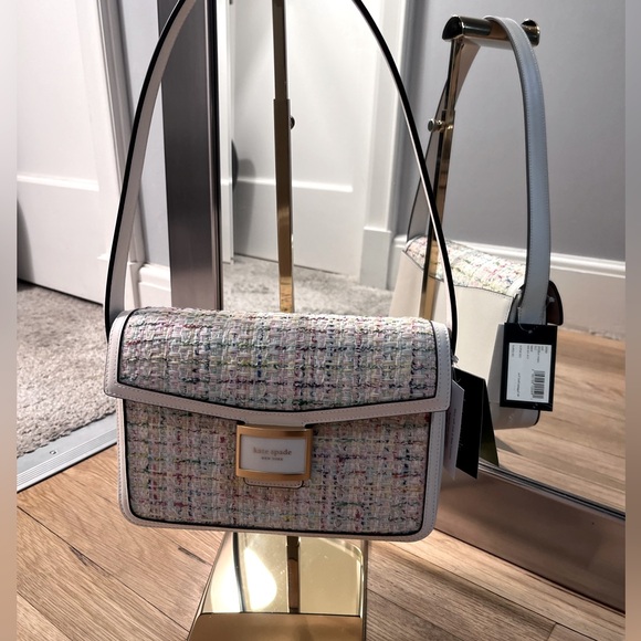 Kate Spade Tweed Cream Multi Shoulder Bag - Picture 3 of 9